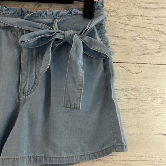 Kancan Light Blue Paperbag High Rise Shorts Size S - Picture 4 of 8
